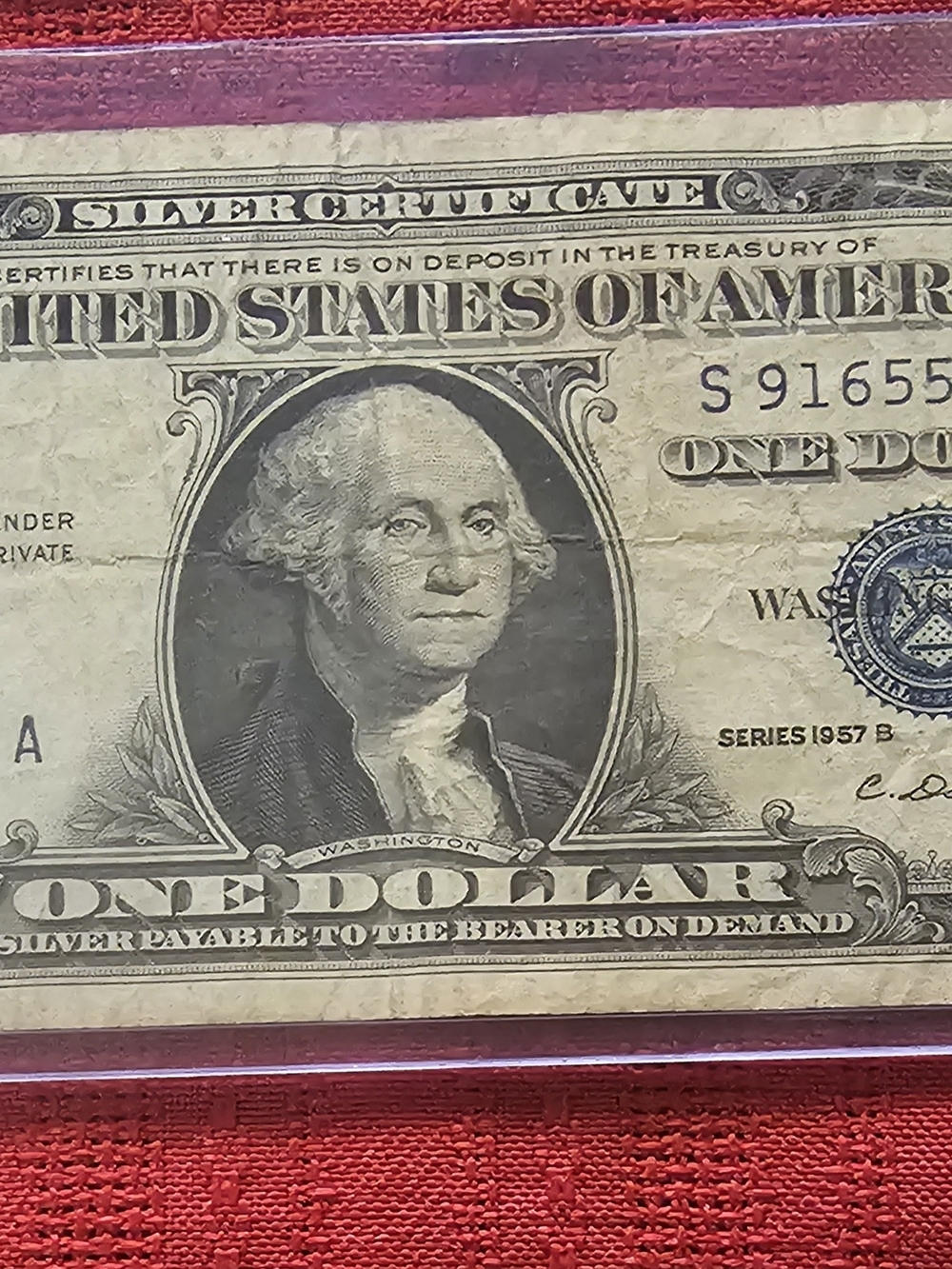 Vintage Silver Certificate One Dollar Bills - Set of 3 (Blue Seal) - Picture 3 of 5